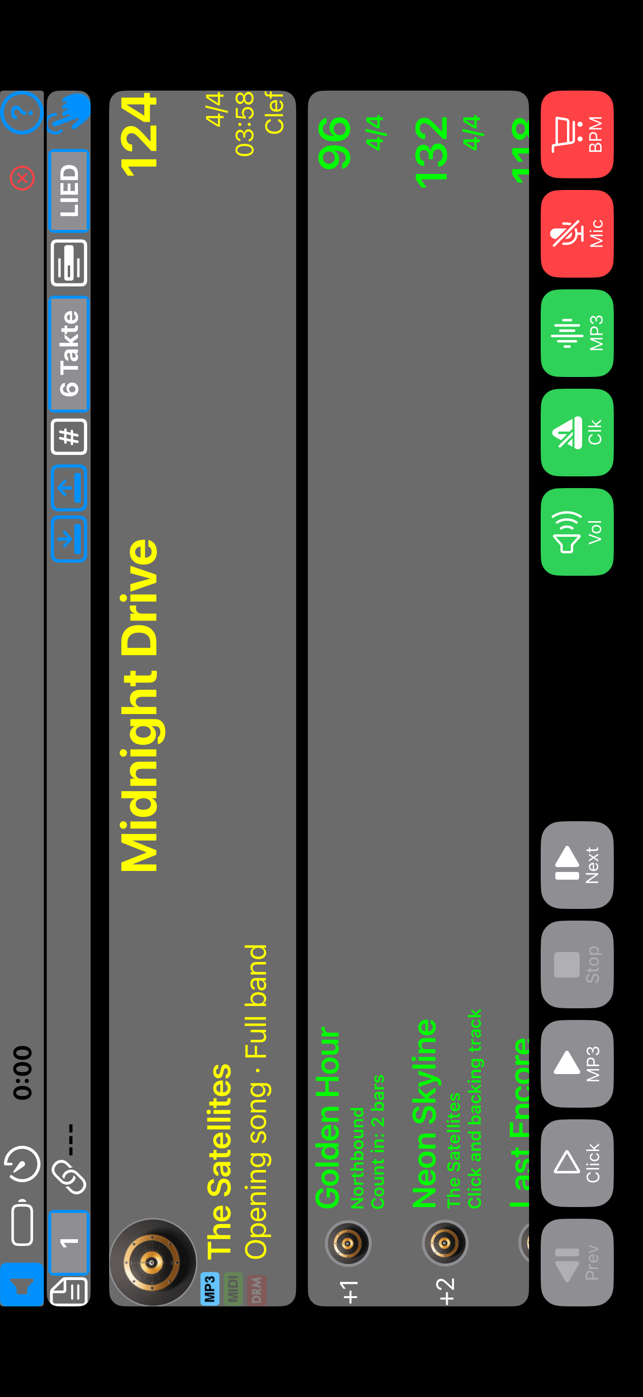 DSM Pure Bühnenansicht auf dem iPhone
